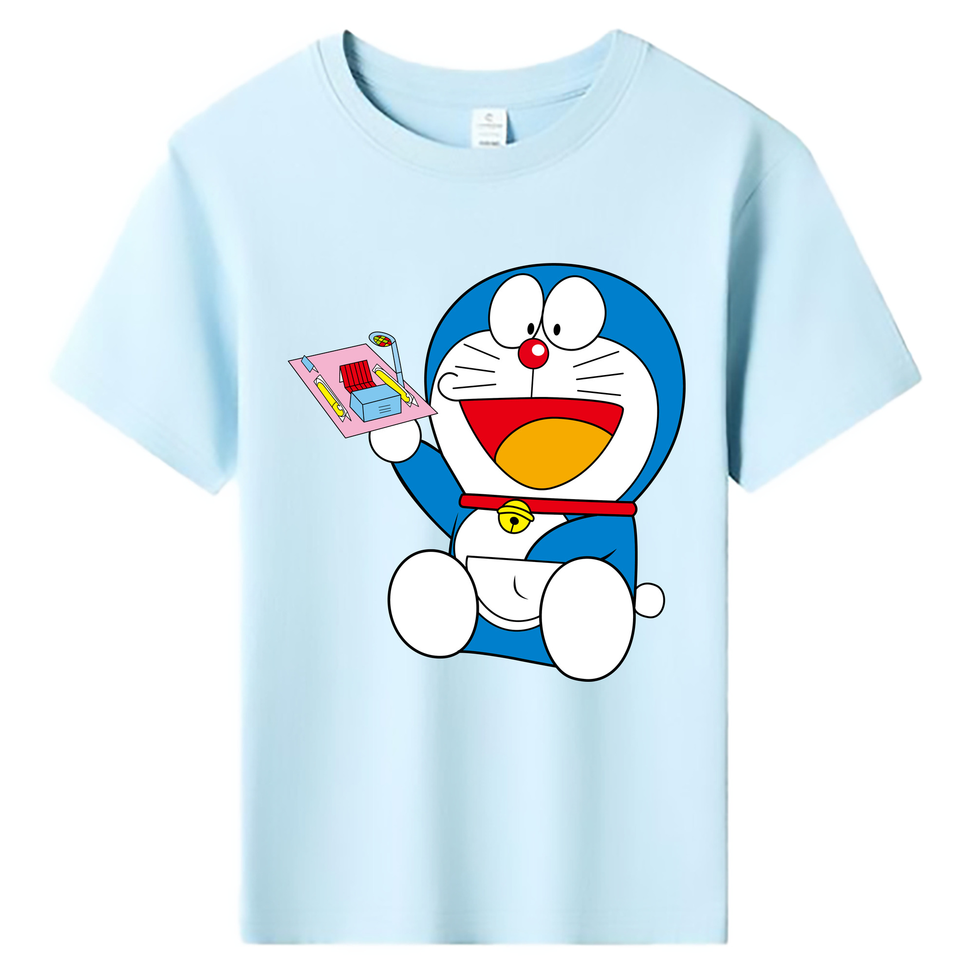 （画像用） ドラえもん Doraemon 綿100％キッズTシャツ（フロントプリント）